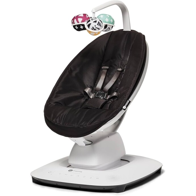 Cadeira Musical Mamaroo 5.0-4Moms Wifi Bluetooth - Preto