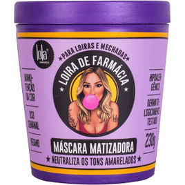 Máscara Matizadora Lola Cosmetics Loira de Farmácia 230g