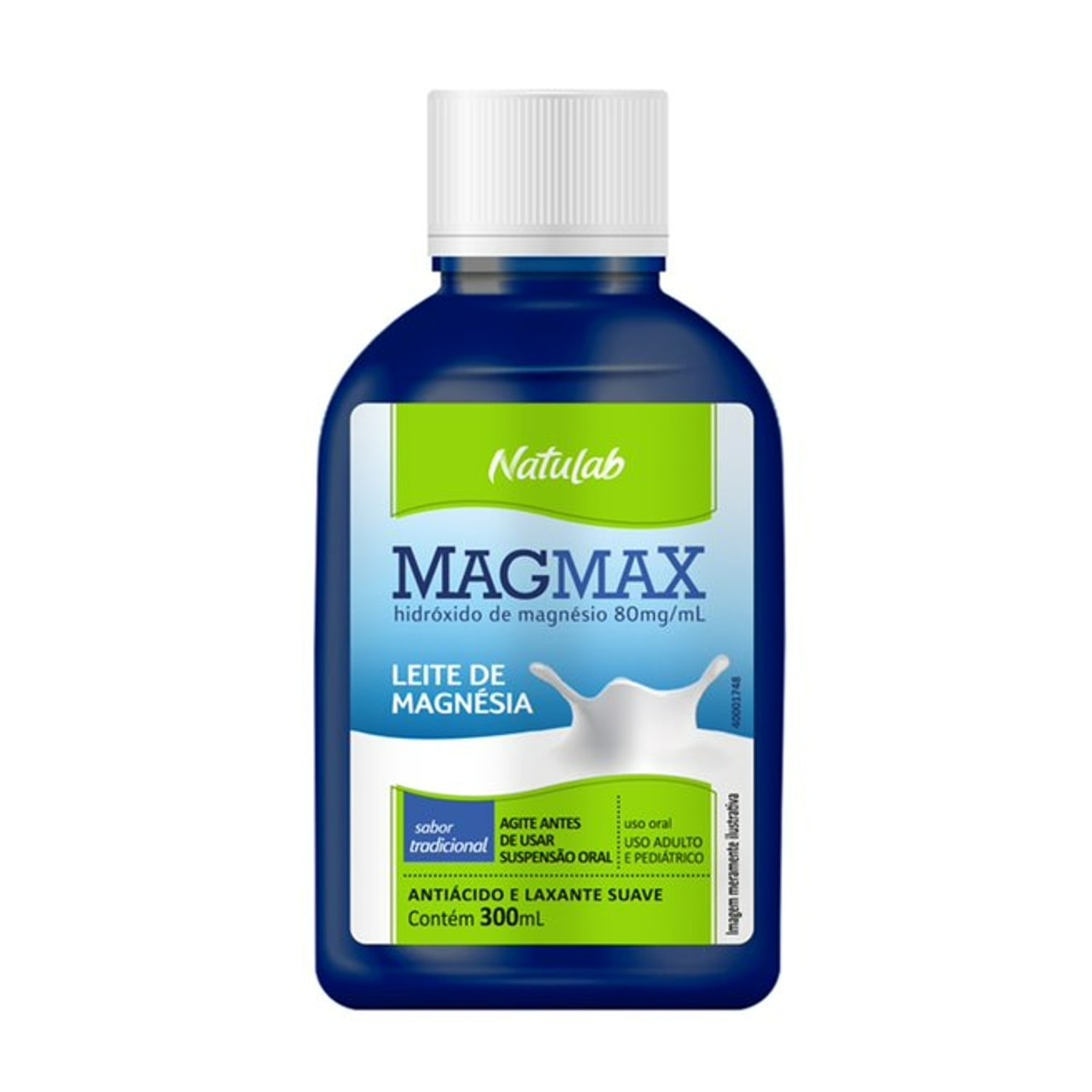 Leite de Magnesia Magmax Tradicional 300ml