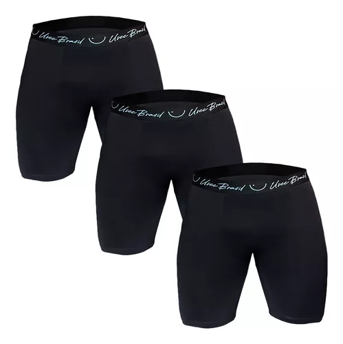 Kit 3 Bermudas Térmica Boxer Long Leg Adulto Usee Brasil