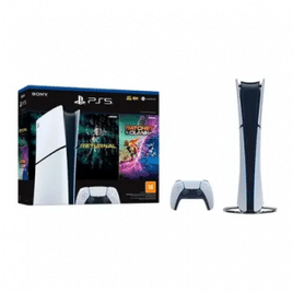 Console Playstation 5 Slim + 2 Jogos 1TB 1 Controle Sem Fio 1000038914 - Branco/Preto - Bivolt