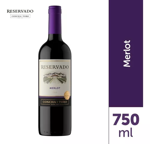 Vinho Tinto Chileno Merlot 750ml Reservado Concha Y Toro