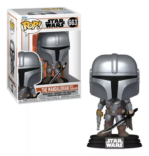 Boneco Funko Pop! Star Wars - The Mandalorian With Darksaber