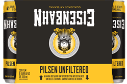 Cerveja Eisenbahn Unfiltered Sleek Pack 12 Latas 350ml Cada