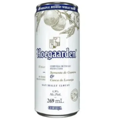 (regional) Cerveja Witbier Semente de Coentro & Casca de Laranja Hoegaarden Lata 269ml