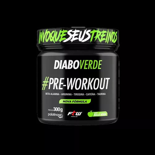 Suplemento Pré-Treino FTW Diabo Verde Beta Alanina - 300g