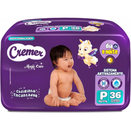 Fralda Cremer Econômica P 36 Unidades