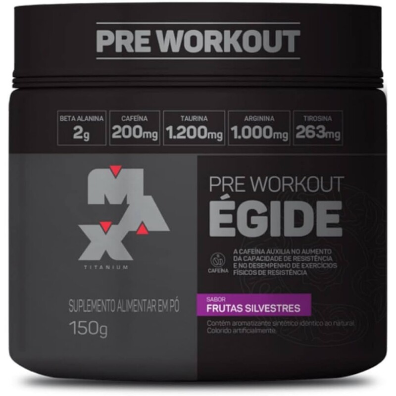 Egide Pre-Workout 150G Max Titanium (Frutas Silvestres)