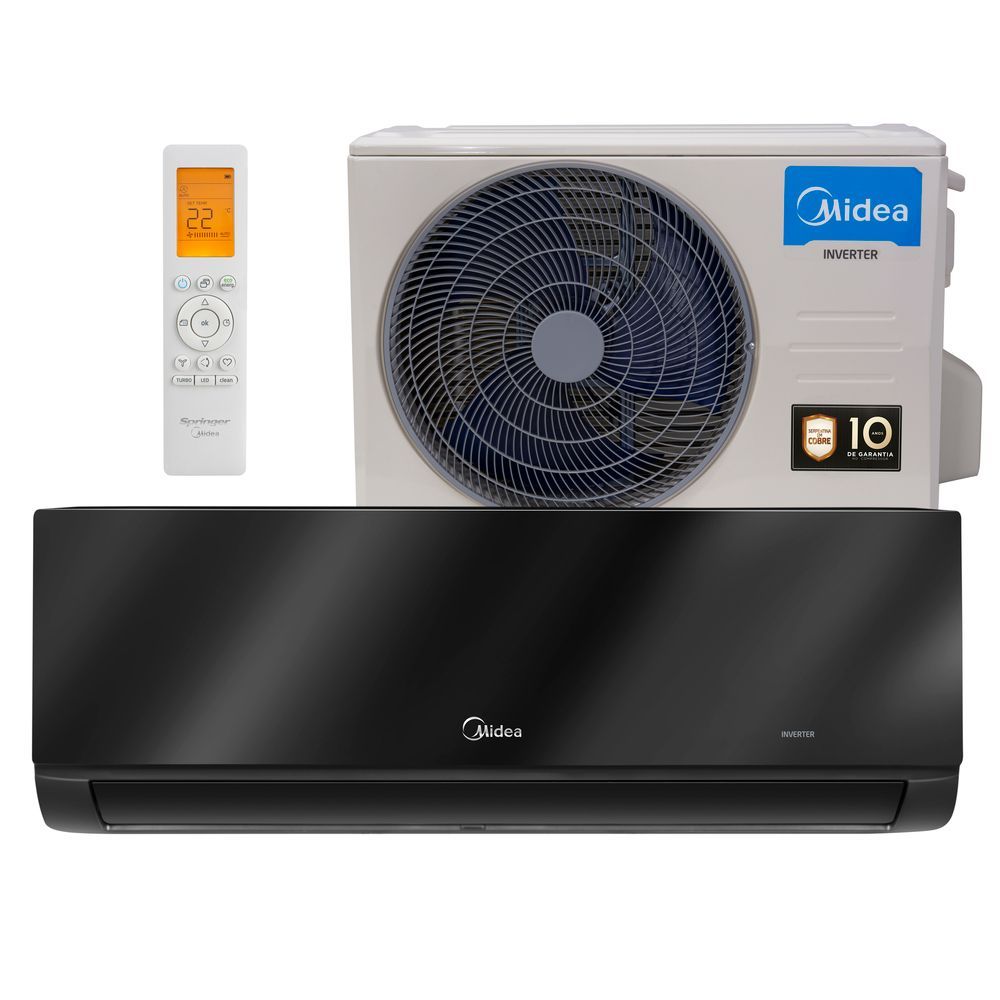 Ar Condicionado Split Inverter Springer Midea Xtreme Save Connect Black Edition 12000 BTUs Quente e Frio 220V 38MG