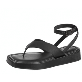 Sandália Flatform GiGiL Tamanco Chinelo Dedo Asa Delta Preto