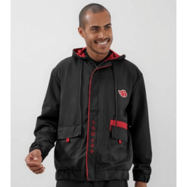 Jaqueta Masculina Esportiva Naruto com Zíper e Bolso