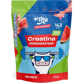 Creatina Monohidratada 100% pura Sabor Melancia 500g +Mu