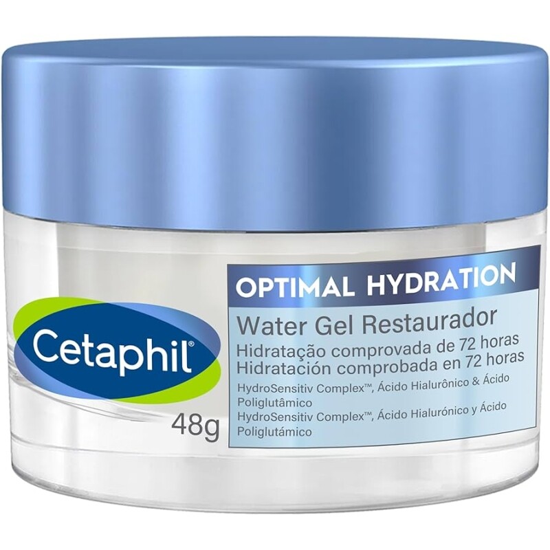 Cetaphil Optimal Hydration Water Gel Hidratante Com Ácido Hialurônico 48g