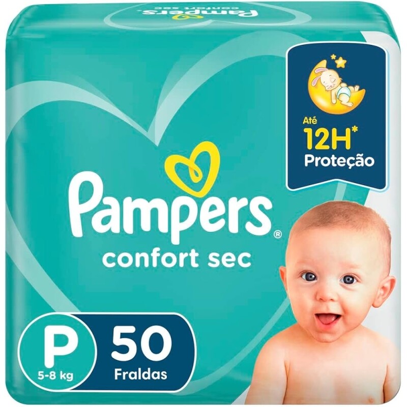 Fralda Pampers Confort Sec P 50 unidades