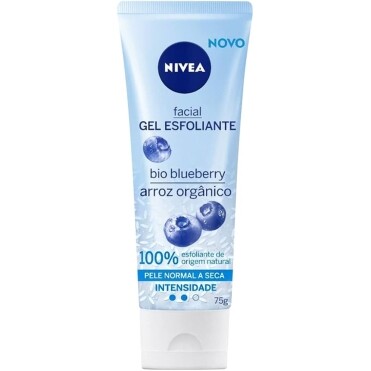 NIVEA Gel Esfoliante Facial Refrescante 75ml - Limpeza profunda e estimulação da renovação celular contém as vitami