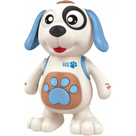 DM Toys Brinquedo Interativo Musical Mexe Danca Luz e Som Dancing Cachorro