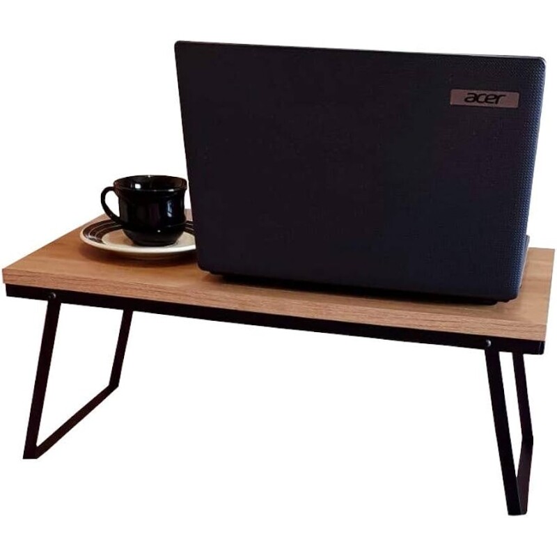 Mesa Dobrável Strassis Design SD-3006 Metal e MDF Cor: Preto