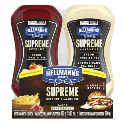 Hellmann's Supreme Kit Ketchup 390g + Maionese 330g