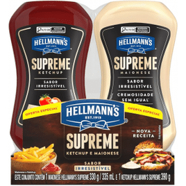 Kit Hellmann's Supreme Ketchup 390g + Maionese 330g