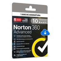 Norton 360 Advanced 1 Usuário 10 Dispositivos 12M - 21443248
