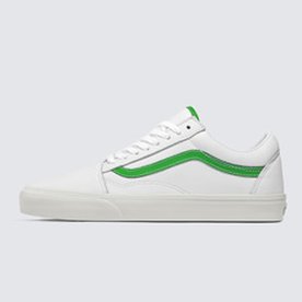 Tênis Vans Old Skool Leather White Green