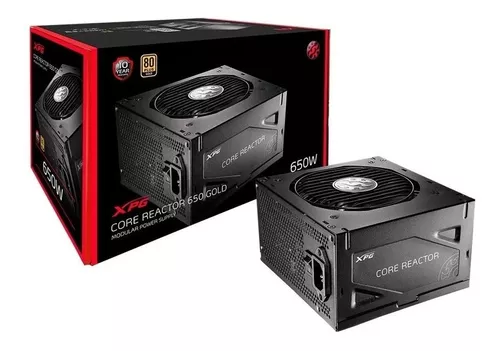 Fonte de alimentação para PC XPG Core Reactor 650W 650W preta 127/220V