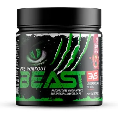 3VS Nutrition Pré-Treino Beast 300g Sabor Frutas Vermelhas