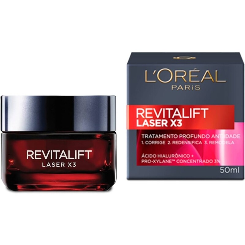 Creme Facial Anti-idade L'Oréal Paris Laser X3 Diurno Revitalift 50ml