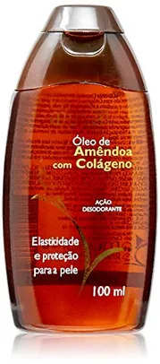 Óleo Corporal de Amêndoas com Colágeno, , Branco, 100 Ml, Muriel