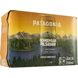 Pack de Patagonia BOH Pilsen Nacional Lata Sleek 350ML 8 Unidades