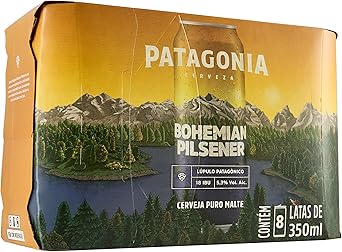 Pack de Patagonia BOH Pilsen Nacional Lata Sleek 350ML, 8 Unidades