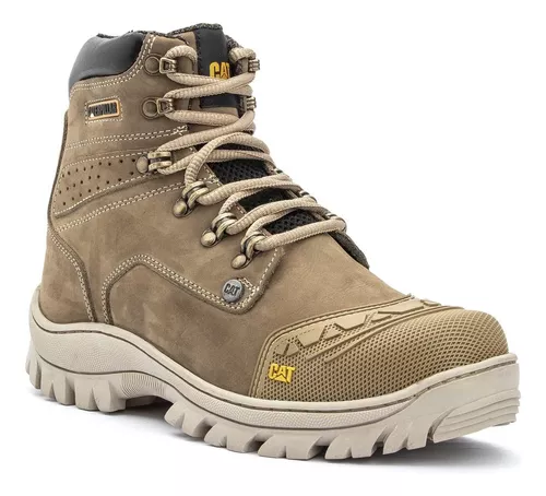 [Saldo MP] Bota Caterpillar Masculina Coturno Couro Original Leve Nl454