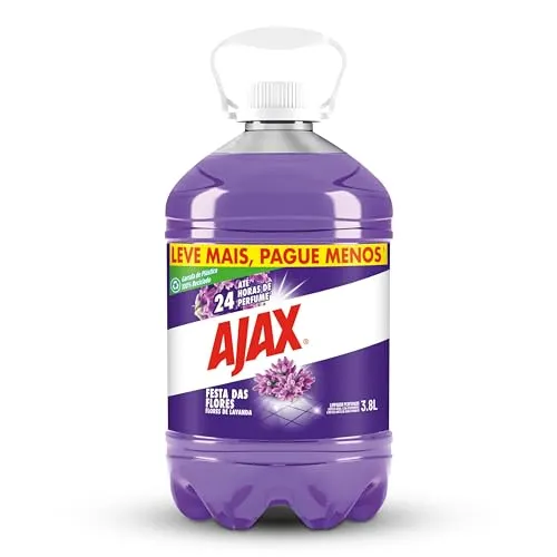 Ajax Limpador Festa Das Flores Lavanda 3 8L