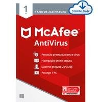 McAfee Antivírus - Proteção para 1 Dispositivo - 1 ano - Digital para download