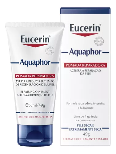 Eucerin Aquaphor Pomada Reparadora Dia E Noite 49g Fragrância Neutro