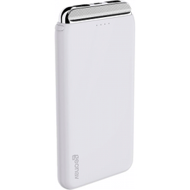 Geonav Power Bank Carregador Portátil Universal 12.000 mAh 2 Saídas USB + 1 Saída USB-C PB12KWT Branco