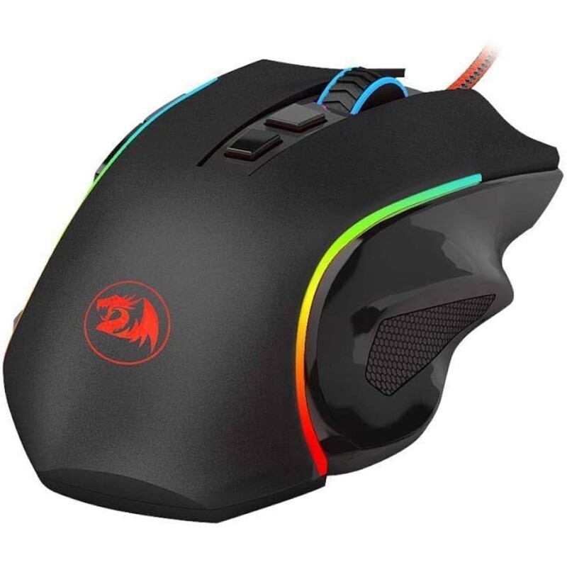 Redragon MOUSE GAMER GRIFFIN PRETO COM LED RGB - M607 UNICO