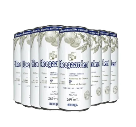 [Cliente Sam's Club] Cerveja Hoegaarden White Pack com 8 Unidades 269ml