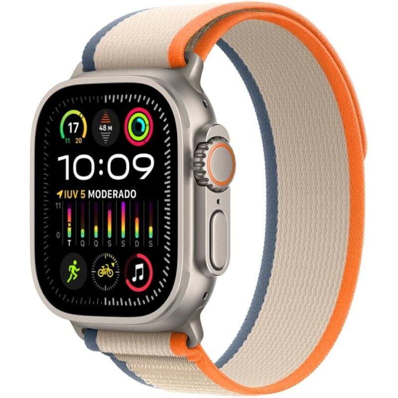 Smartwatch Apple Watch Ultra 2 GPS + Cellular Caixa de Titânio 49mm Pulseira Loop Trail