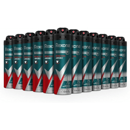 12 Unidades Desodorante Antitranspirante Rexona Antibacterial Masculino - 150ml