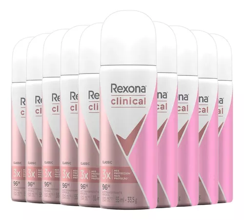 Kit Desodorante Antitranspirante Aerosol Rexona Woman com 10 Unidades