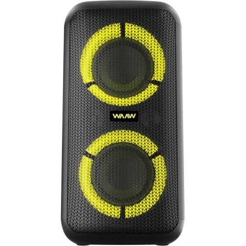 WAAW by ALOK Caixa de Som INFINITE 200 Bluetooth Tipo Torre 4 Alto-Falantes com LED's Dinâmicos TWS 160W RMS