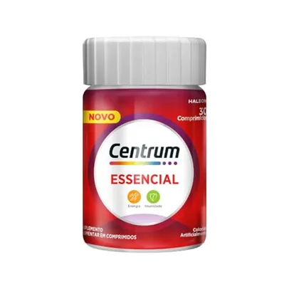 [REC] Centrum Essencial, Multivitamínico Adulto, Suplemento Vitamínico com Vitaminas B1, B2, B5, B6, Vitamina D, e Vitamina C, 30 Comprimidos