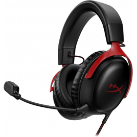 HEADSET HYPERX CLOUD III PRETO E VERMELHO