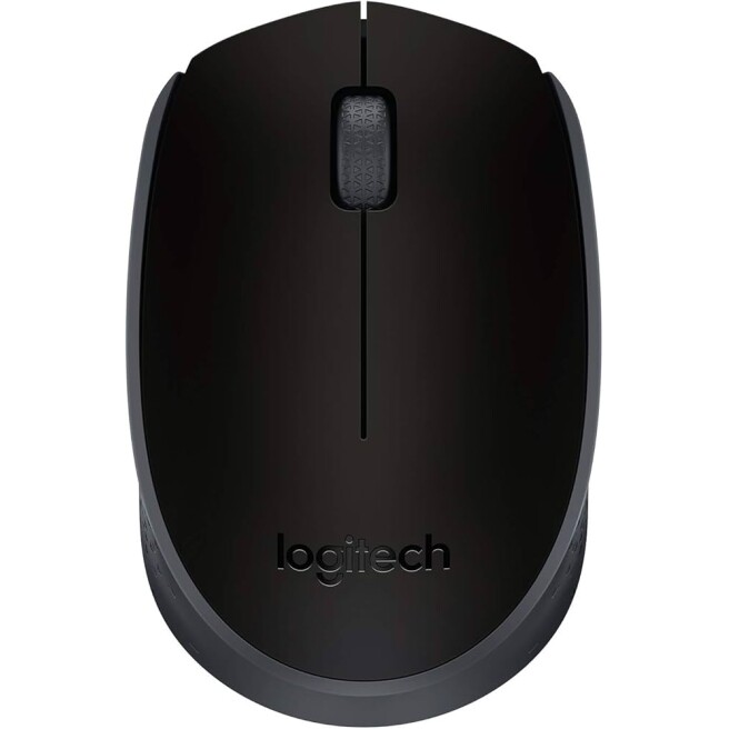 Mouse sem fio Logitech M170 com Design Ambidestro Compacto Conexão USB e Pilha Inclusa - Preto