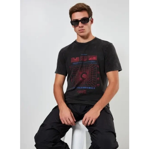 Camiseta Marmorizada Jujutsu Kaisen - Tam PP