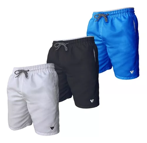 Kit 3 Shorts de Praia Masculino