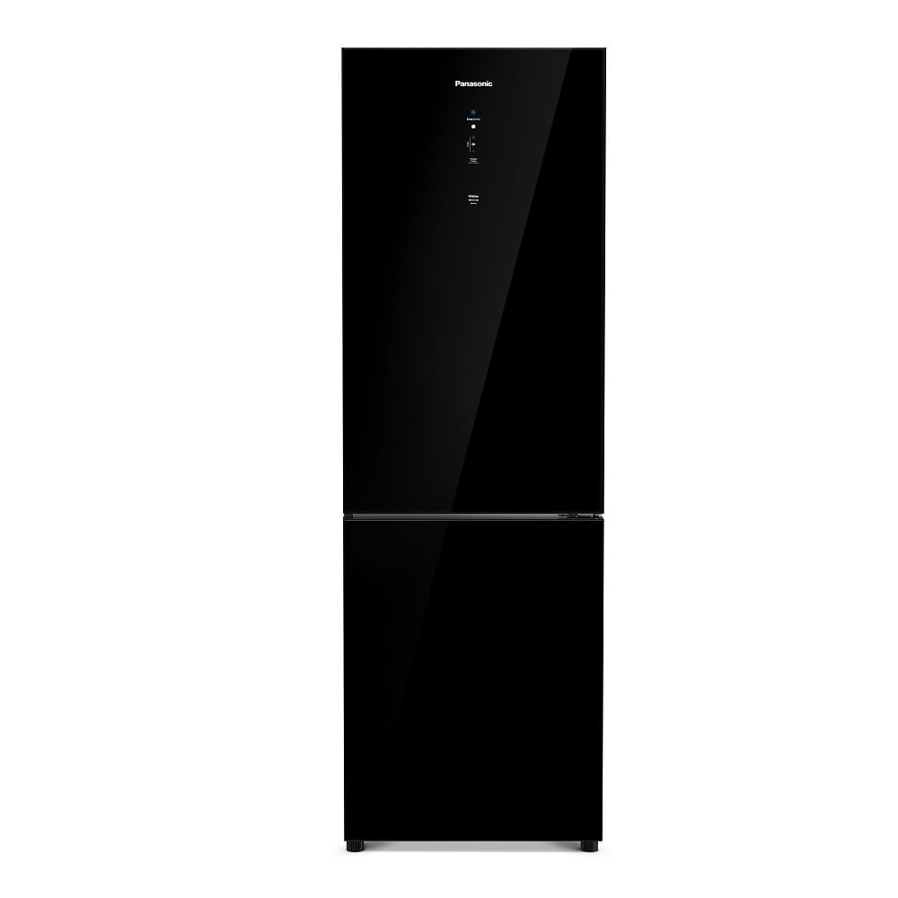 Refrigerador Panasonic Frost Free 397 Litros Black Glass Preto NR-BB41GV1BA