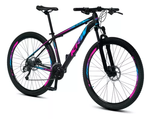 Bicicleta Aro 29 KRW X51 Mountain Bike Câmbio 21 velocidades Freio a Disco