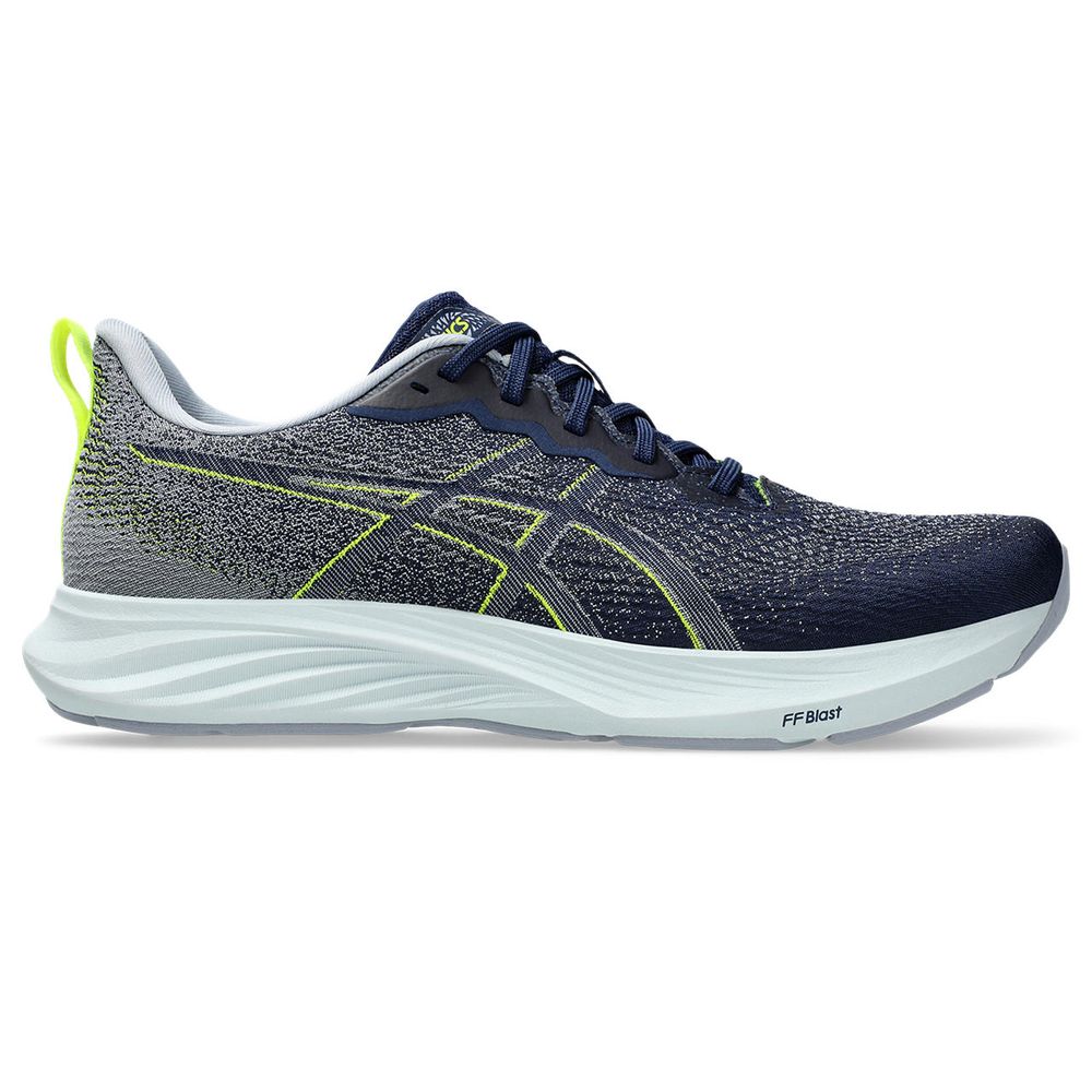 Tênis ASICS Dynablast 4 - Masculino - Azul Marinho com Cinza e Branco